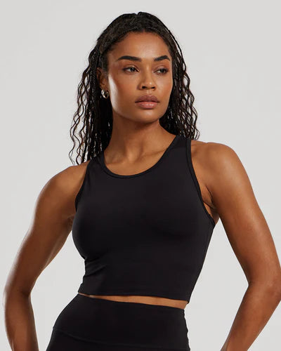 Crop Tank Top Black